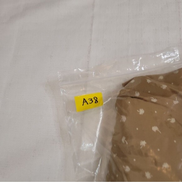 Club Monaco Tan Palm Trees Open Back Dress Size 2 - Picture 11 of 11